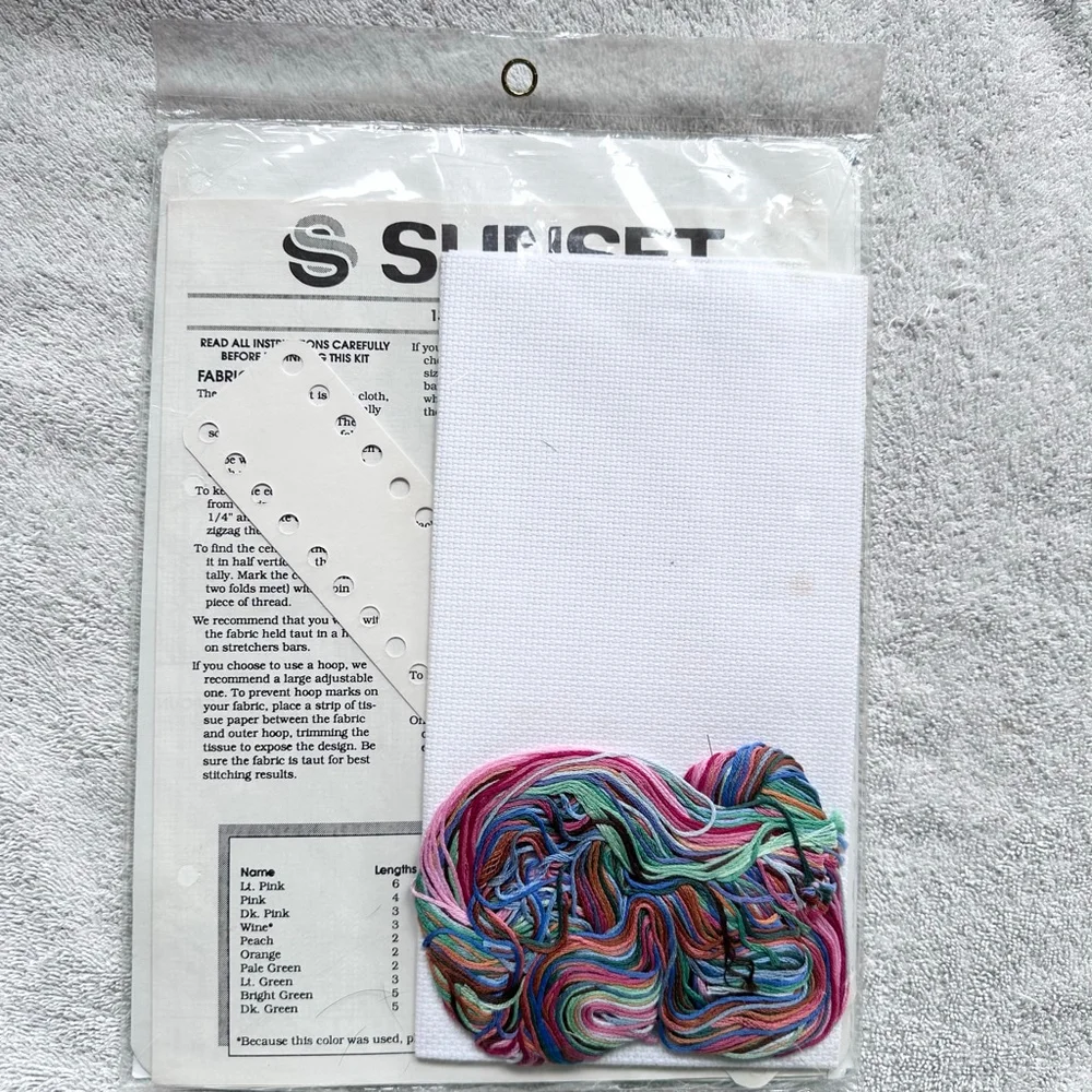 NOS Vintage 1989 Dimensions April Showers Counted Cross Stitch Kit